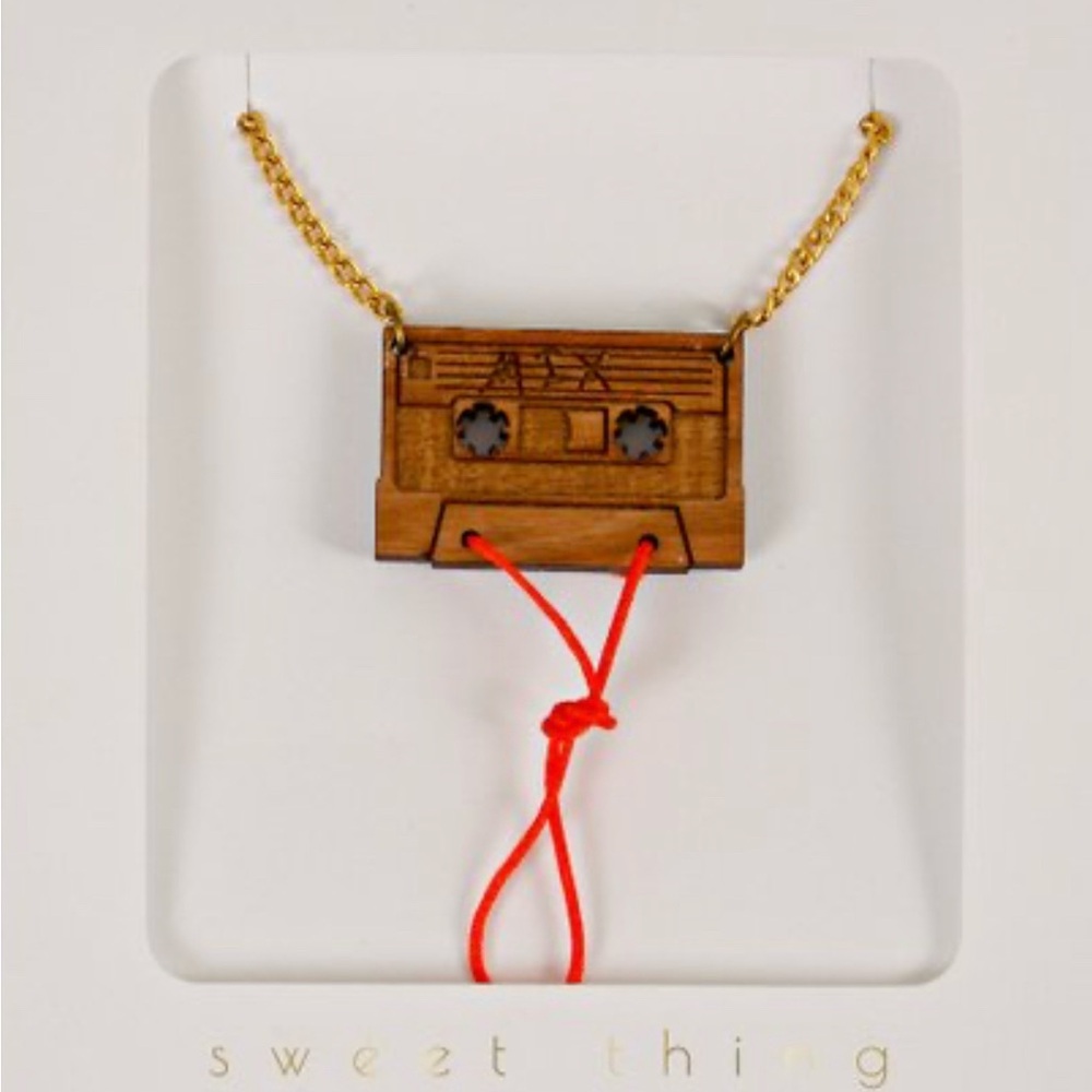 Meri Meri Cassette Necklace with Gold Chain
